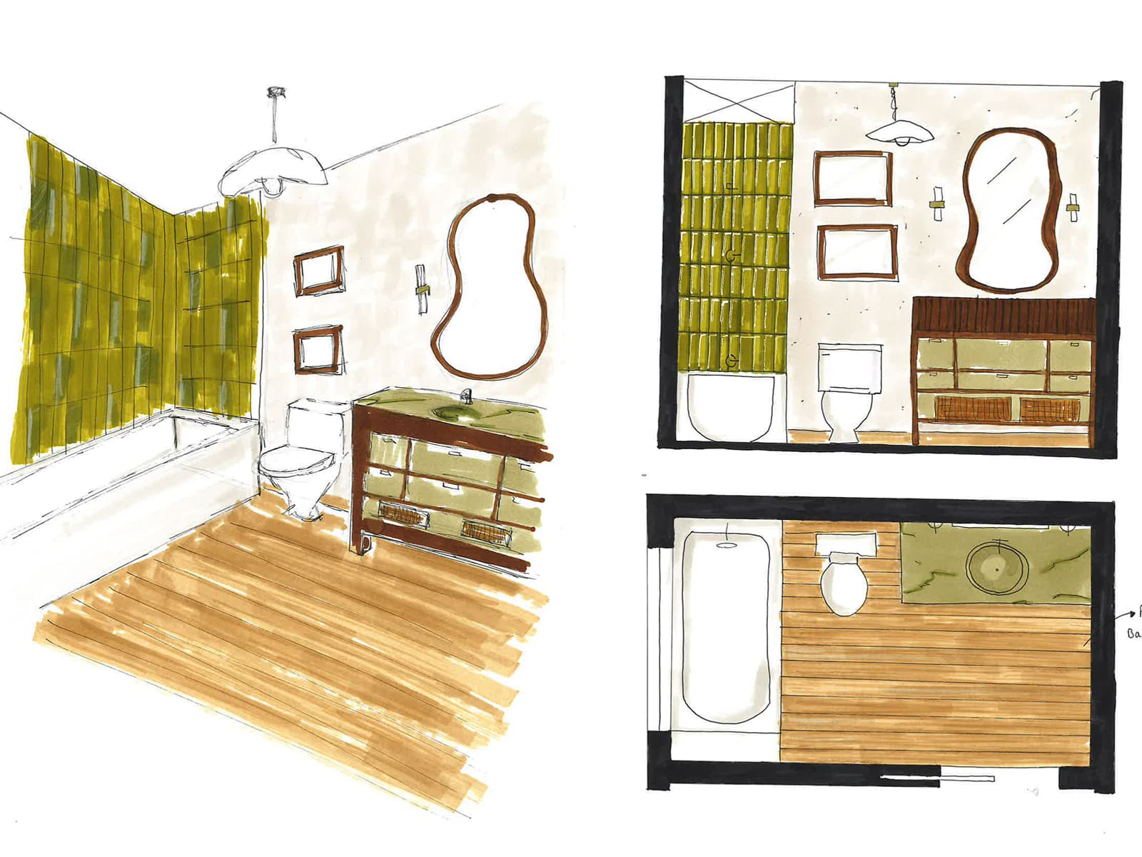 Cours de rough : les étudiants de 2ème année en Bachelor Design d’Espace affûtent leur coup de crayon